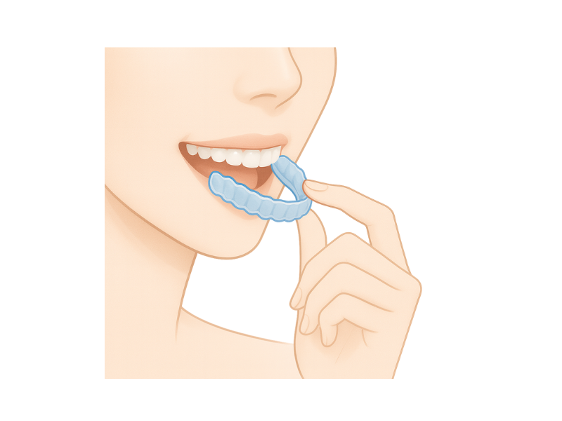 マウスピースを外すのが基本