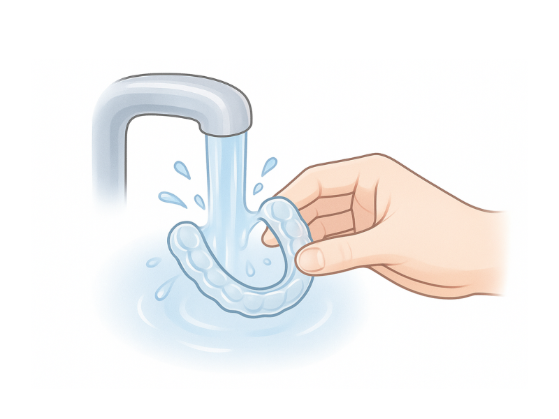 マウスピースを外したら洗浄してから保管する